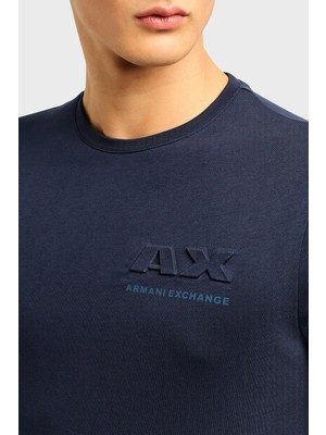 Armani Exchange Pamuklu Regular Fit Bisiklet Yaka T Shirt Erkek T Shirt 3dztag ZJ9TZ 15CX