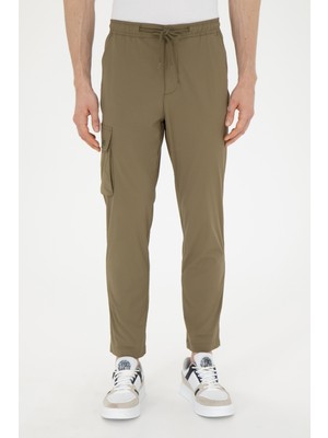 U.S. Polo Assn. Erkek Koyu Haki Pantolon (Kanvas-Chino) 50272343-VR111