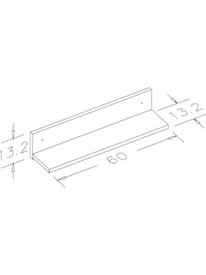 Will Home Willhome Dekoratif Duvar Rafı 60X13 Atlantik Çam