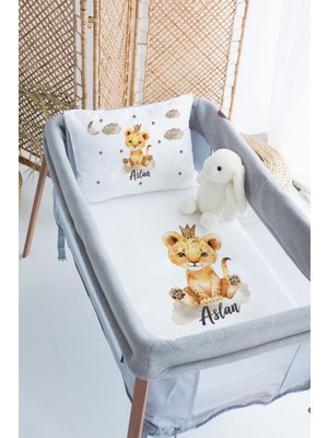 Lilabio %100 Delux Pamuk Isme Özel 70X120 Park Yatak Nevresim Takımı