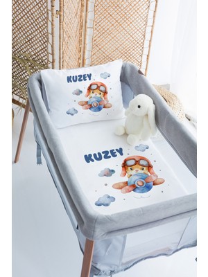 Lilabio %100 Delux Pamuk Isme Özel 70X120 Park Yatak Nevresim Takımı