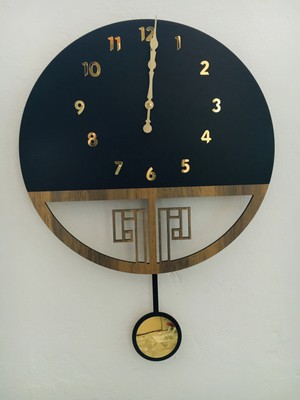 STE Desing Dmr Ahşap Duvar Saati, Ahşap Duvar Saati, Duvar Saati, Sessiz Duvar Saati, Wooden Wall Clock