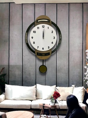 STE Desing Duvar Dekorasyon Saati,duvar Saati, Ahşap Saat, Sarkaçlı Saati Ahşap Sarkaçlı Duvar Saati,wall Clock