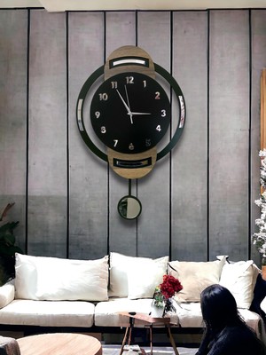 STE Desing Duvar Dekorasyon Saati,duvar Saati, Ahşap Saat, Sarkaçlı Saati Ahşap Sarkaçlı Duvar Saati,wall Clock