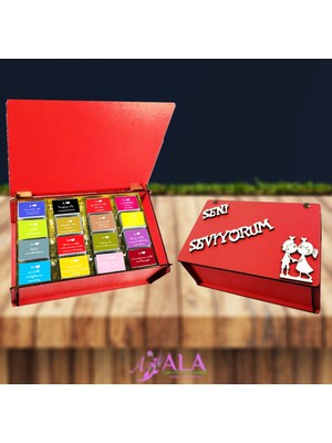 Bolçi Seni Seviyorum Yazılı Ahşap Kutu Sevmenin 21 Sebebi Sevgililer Günü