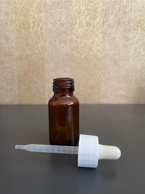 Ziylan 30 cc Amber Cam Şişe Plastik Damlalıklı 24 Adet