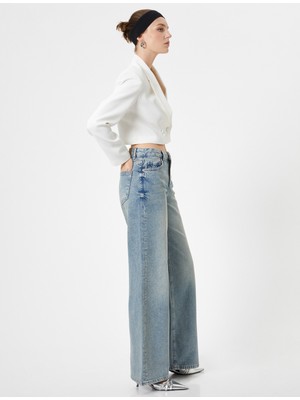 Koton Kot Pantolon Standart Bel -  Bianca Wide Leg Jean