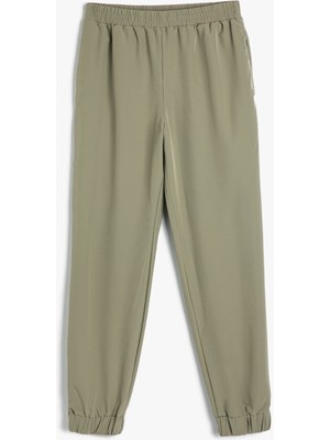 Koton Spor Jogger Eşofman Altı Fermuarlı Cepli Beli Lastikli