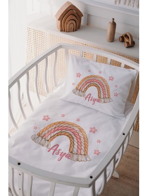 Lilabio  Pamuk Saten Anne Yani Beşik Nevresim Takımı (60 x 100 cm)