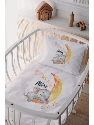 Lilabio  Pamuk Saten Anne Yani Beşik Nevresim Takımı