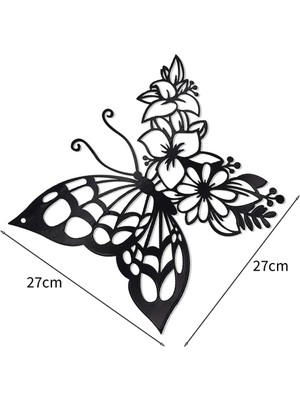 Passing Kelebek Dekorasyon Duvar Sanatı Duvar Ev Dekor Asılı Görünüm Duvar Dekor Metal Asılı Kelebek Dekor (Yurt Dışından)