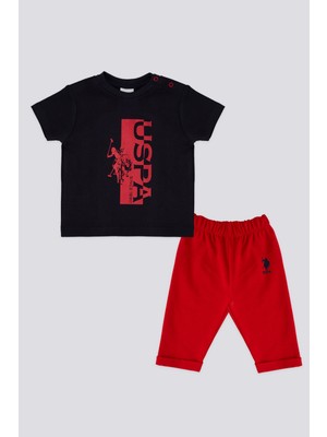 U.S. Polo Assn. Lisanslı Horse Lacivert Erkek Bebek Takımı