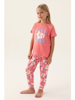 Rolypoly Kız Çocuk Pembe Pijama Takımı