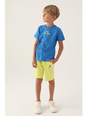 U.S. Polo Assn. Lisanslı Since Cobalt Erkek Çocuk Bermuda Takım