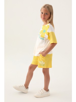RolyPoly Keep Growing Sarı Kız Çocuk Şort Takım