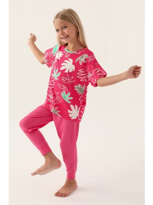Rolypoly Kız Çocuk Pembe Pijama Takımı