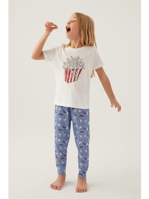 RolyPoly Pop Crow Krem Kız Çocuk Pijama Takımı