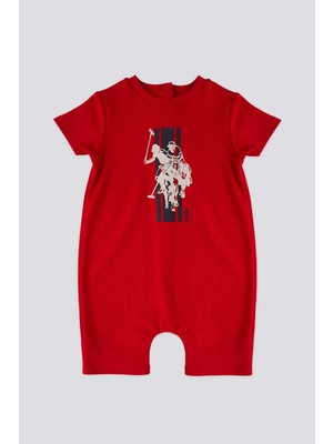 U.S. Polo Assn. Lisanslı Year Kırmızı Erkek Bebek Tulum