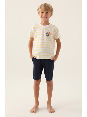 Rolypoly Erkek Çocuk Sarı Bermuda Takım