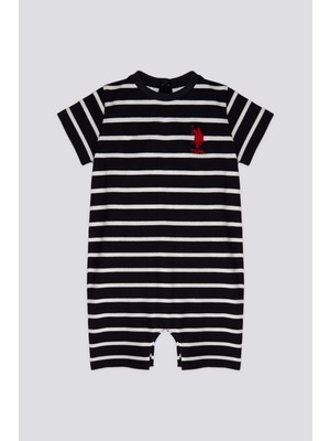 U.S. Polo Assn. Lisanslı Line Lacivert Erkek Bebek Tulum