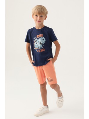 Rolypoly Erkek Çocuk Lacivert Bermuda Takım