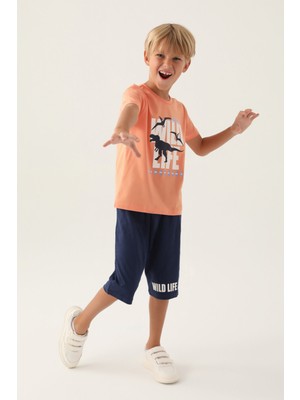 Rolypoly Erkek Çocuk Turuncu Kapri Takım