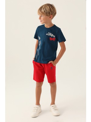 U.S. Polo Assn. Lisanslı Clothing Lacivert Erkek Çocuk Bermuda Takım