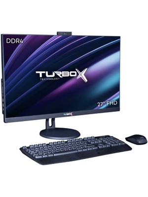 Turbox TAX1172 Intel Core I5 9400 8gb Ddr4 Ram 256GB Nvme SSD 27 Inç Fhd Freedos Siyah All In One Pc