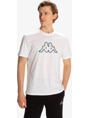 Kappa Logo Brian  Erkek Beyaz T-Shirt 321W4GW-001