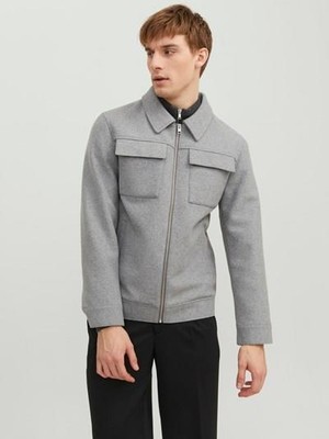 Jack & Jones Jjemorrıson Wool Jacket Sn Dark Grey