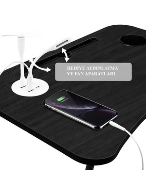 Miletus Laptop Standı Usb'li Çekmeceli Çocuk Çalışma Sehpası Yatak Sehpası Ders Çalışma Masası Ders Masası P