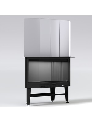 Serra Asansörlü Prizma Şömine Haznesi-90 CM