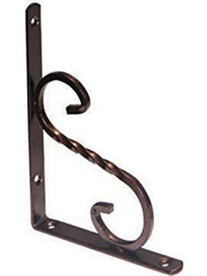 Tok Pazar Dekoratif Ferforje Raf Ayağı Siyah 14X20CM