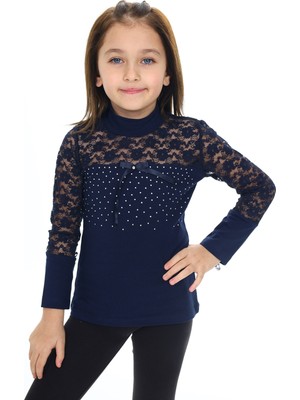 Eftelya Kız Çocuk Bady Sweatshirt-Dantel Detaylı 6-13 Yaş 5132