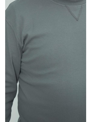 JSCO Hscstore Erkek Basic Açık Haki Sweatshirt - 2816