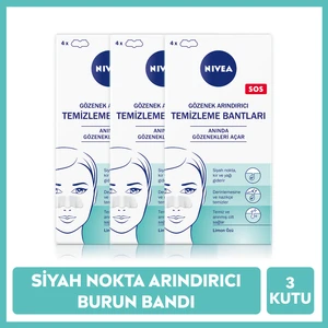 Siyah Nokta ve T-Bölgesi Temizleyici Burun Bandı, Gözenek Arındırıcı X3 Kutu