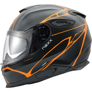 Y.100 B-Sıde Mat Siyah-Turuncu Kask
