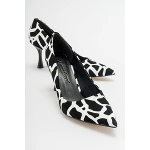 Kadın Stiletto Ayakkabı Zebra
