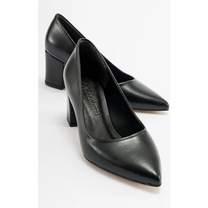 Kadın Topuklu Ayakkabı SİYAH CİLT