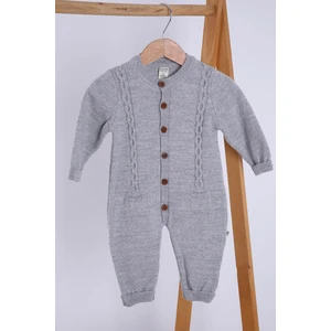 Baby Hola Babyhola Organik  Triko Kız Erkek Bebek Çocuk Bereli Tulum Takım 5717