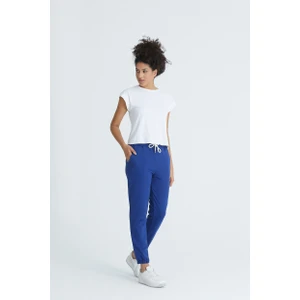 Kadın Basic 2 Iplik Likralı Regular Fit Paçası Lastikli Eşofman Altı