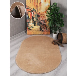 My Evilla Modern Dekoratif Kaymaz Taban Rabbit Oval Halı Yolluk