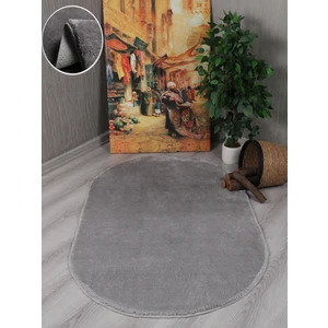 My Evilla Modern Dekoratif Kaymaz Taban Rabbit Oval Halı Yolluk
