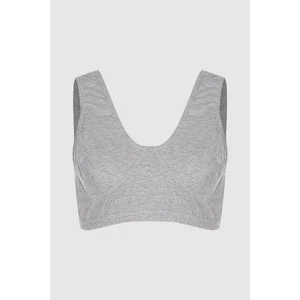 6'lı Bayan Body (Yarım ATLET)-270 Gri