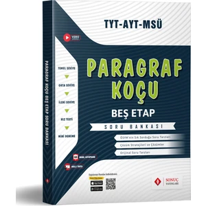 Sonuç Yayınları Paragraf Koçu Beş Etap Soru Bankası 2024 - 2025