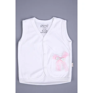 Baby Hola  Kız Erkek Bebek Kadife Baskılı Cepli Yelek 3298