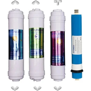 Su Arıtma Filtre Seti 1-2-5 Numaralı Filtreler ve Membran Filtreli 4'lü Takım