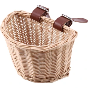 Çocuk Rattan Sepetleri Bisiklet Ön Sepeti, Xs(Ahşap Rengi) (Yurt Dışından)