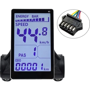 M5 Elektrikli Bisiklet LCD Ekran Ölçer 24V 36V 48V 60V E Scooter(Sm 5pın) (Yurt Dışından)