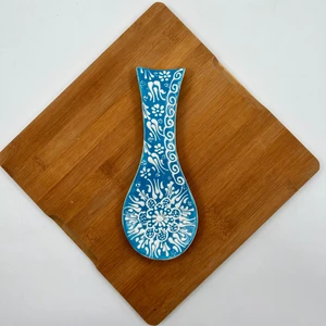 Nakkaş Çini Geleneksel Çini Desenli Kirli Kaşık Altlığı, Kaşıklık 05